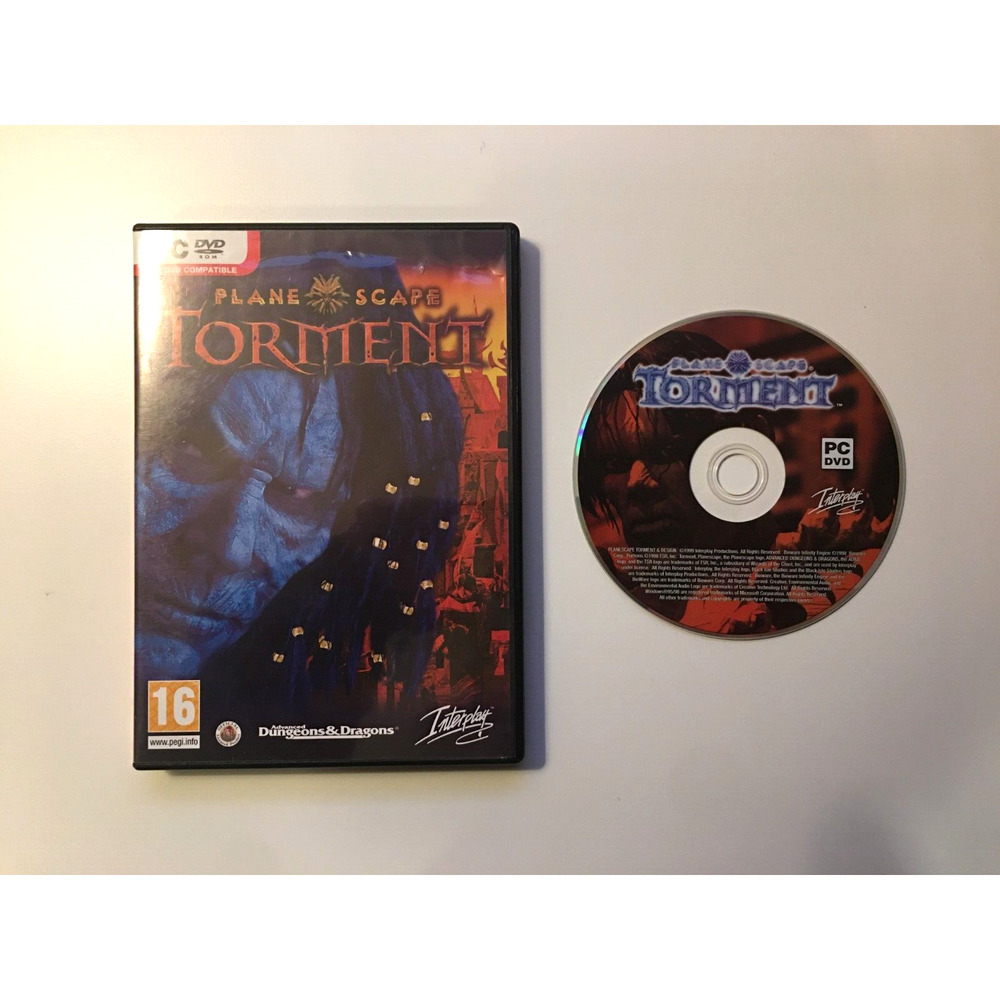 Planescape: Torment [PEGI 16] (PC/Windows, 1999) Interplay Box & Disc, No Manual